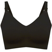 Fashionable Seamless Nursing Bra Maternity Support-Black M