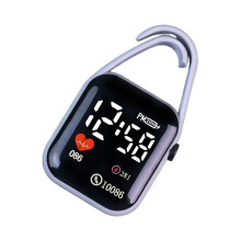 Montre électronique porte-clés, pratique pour un transport-gris