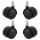 4Pcs Small Quiet Swivels Casters Moving-8x15threadwithout 1