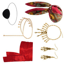 Halloween Pirate Costume Accessories Medieval Corset Bandana
