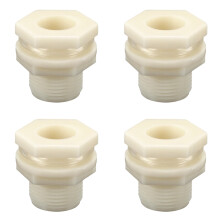 Sturdy ABS Plastic Water Pipe Fitting Smooth-1in extra thread