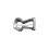Trendy broche met abstract ontwerp, stevig-Kleine witte K 1