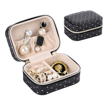Luxuriöser Reise-Schmuckkästchen-Organizer Black
