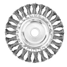 Brosse métallique à roue pour débroussailleuses – 10 cm