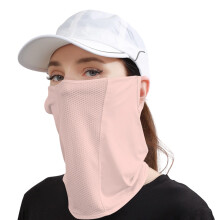Adjustable Breathable Face Cover For Sports Like Golf-Pink