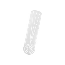 Geometric Art Painting Ruler Clear Acrylic Drawing Ruler with-M