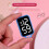 Plastic Keyring Watch Large Screen Easy To Read For-black 3