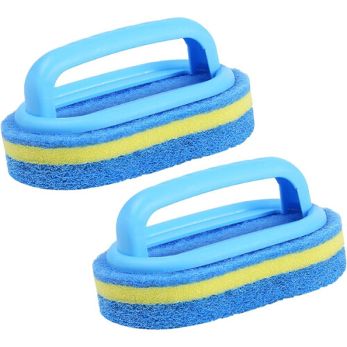 Cleaning brush with handle for bathroom and kitchen