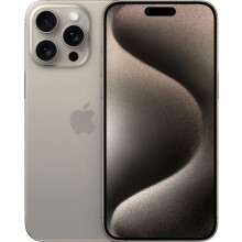 Apple iPhone 15 PRO 256GB Natural EU 80% up Battery 1Sim + 1eSim - Refurbished
