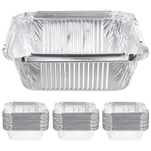 Aluminum Foil Boxes 14x12x5cm Stackable