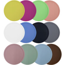 12-teiliges Set Silikonuntersetzer, 10 cm, auslaufsicher