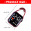 Plastic Keychain Watch With Big Screen Keychain Pocket-pink 4