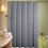 Shower Curtain Set Black White Fabric 12 Hooks 5