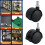 4Pcs Compacts Quiet Roller Wheel Furniture-8x15threadwithout 3