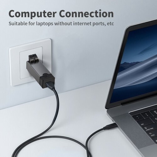 Typ-C-zu-RJ45-Ethernet-Netzwerkadapter, Dongle, 1
