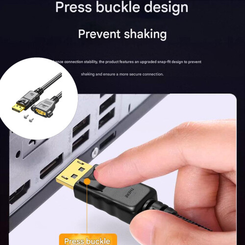 DP1.4 Compatibel Verlengsnoer 18Gbps DisplayPort-60CM 2