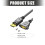 Displayport Extension Cable 4K60Hz Fast Speed 18Gbps For-60CM 4
