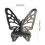 Étagère d'angle en bois avec motif papillon 3