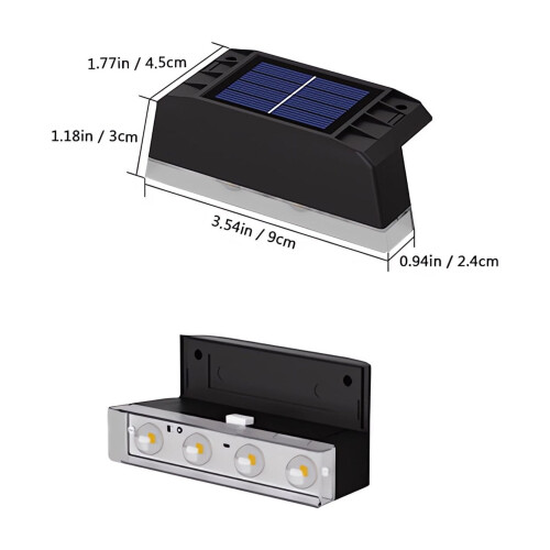 Solar Wall Washer Light for Garden Courtyard 2