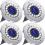 4PCS 12LED Solar Power Ground Lights Floor Decking Lawn Cold White 1