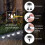 4PCS 12LED Solar Power Ground Lights Floor Decking Lawn Cold White 4