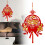 Vietnamese New Year Fan Decorations Red Paper 1