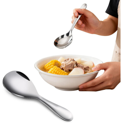 Stainless Steel Rice Scoop – Durable Kitchen Spoon
