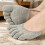 2er-Pack Damen-Finger-Zehensocken,-Schwarzer voller Zeh 3