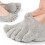 2er-Pack Damen-Finger-Zehensocken,-Schwarzer voller Zeh 5
