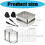 Accessoires pour friteuse à Air, ensemble de 7 plats de cocottes 3