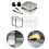 Accessoires pour friteuse à Air, ensemble de 7 plats de cocottes 4