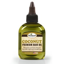 Difeel Premium 99% Natural Deep Conditioning Coconut Hair Oil, For Strong & Smooth Hair, Moisturizes Hair & Scalp 70 g