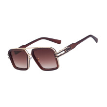 Trendige, quadratische Unisex-Sonnenbrille, PC-Linse,-3