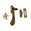 Hook & Mortice fastener Dual Handed Polished Chrome 1