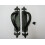 Pair of Fleur De Lys L & R Handle on Plate 1