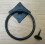 Hand Forged Diamond Ring Door Knocker Black Wax 1