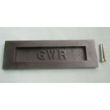 GWR 10'' Letter Plate Antique Iron by Ironmongery World