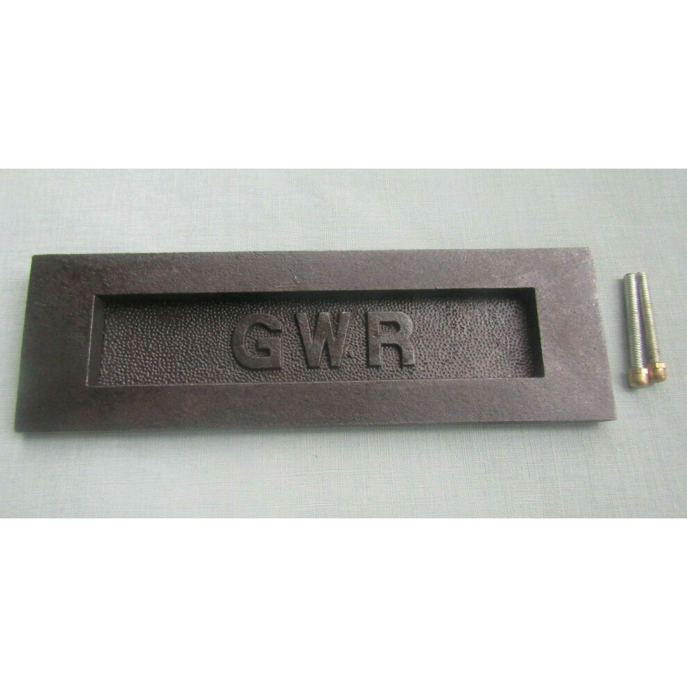 Gwr 10'' Letter Plate Antique Iron By Ironmongery World 5057067917623