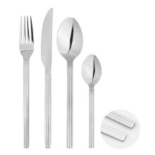 Cutlery Set Fork Spoon 32pc Sets Anydate Nordic Stripes