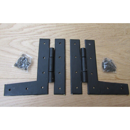 Pair Of 6" Hand Forged Plain H L Hinges