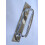 Plain Handle on Plate Cranked polished chrome 12" 1