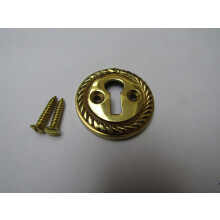 Georgian Open Escutcheon Polished Brass