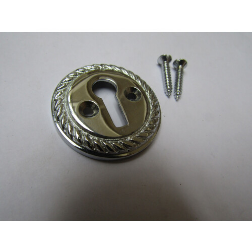 Georgian Open Escutcheon Polished Chrome