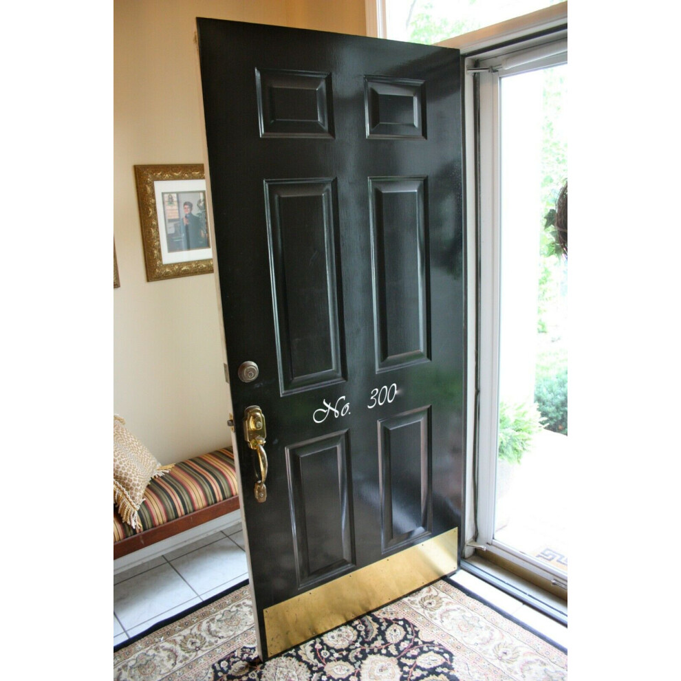 Door Kick Plate Polished Brass 800 X 150 Mm By Ironmongery World 5057067993887