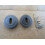 Pair Of Oval Key Hole Escutcheon Black Nickel 1