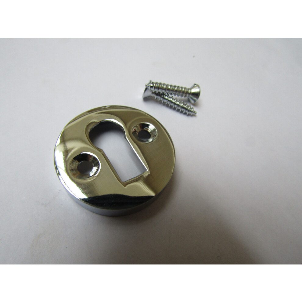 Victorian Open Escutcheon Polished Chrome By Ironmongery World 5057067208400