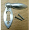 Slim Tear Drop Escutcheon Satin Chrome Keyhole 1