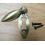 Slim Tear Drop Escutcheon Antique Brass 1