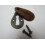 Pear Drop Escutcheon Teak & Antique Iron by Ironmongery World 1