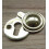 Victorian Covered Escutcheon Polished Brass 1